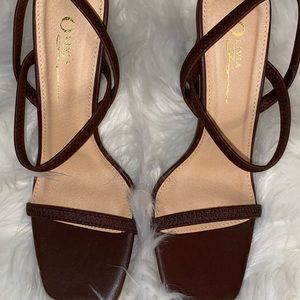 Brown Block Heels